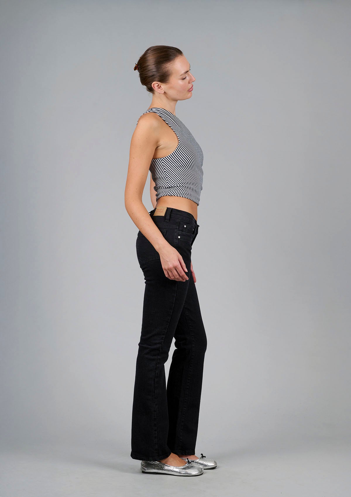 Roller Girl Top - Black / White