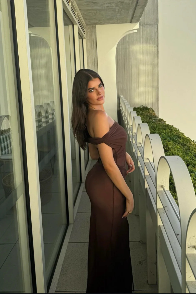 Amalia Dress in Chocolate