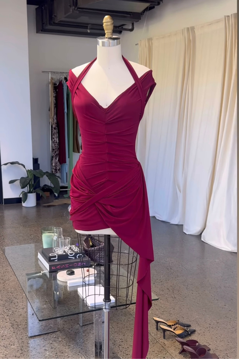 Miranda Dress in Cherry