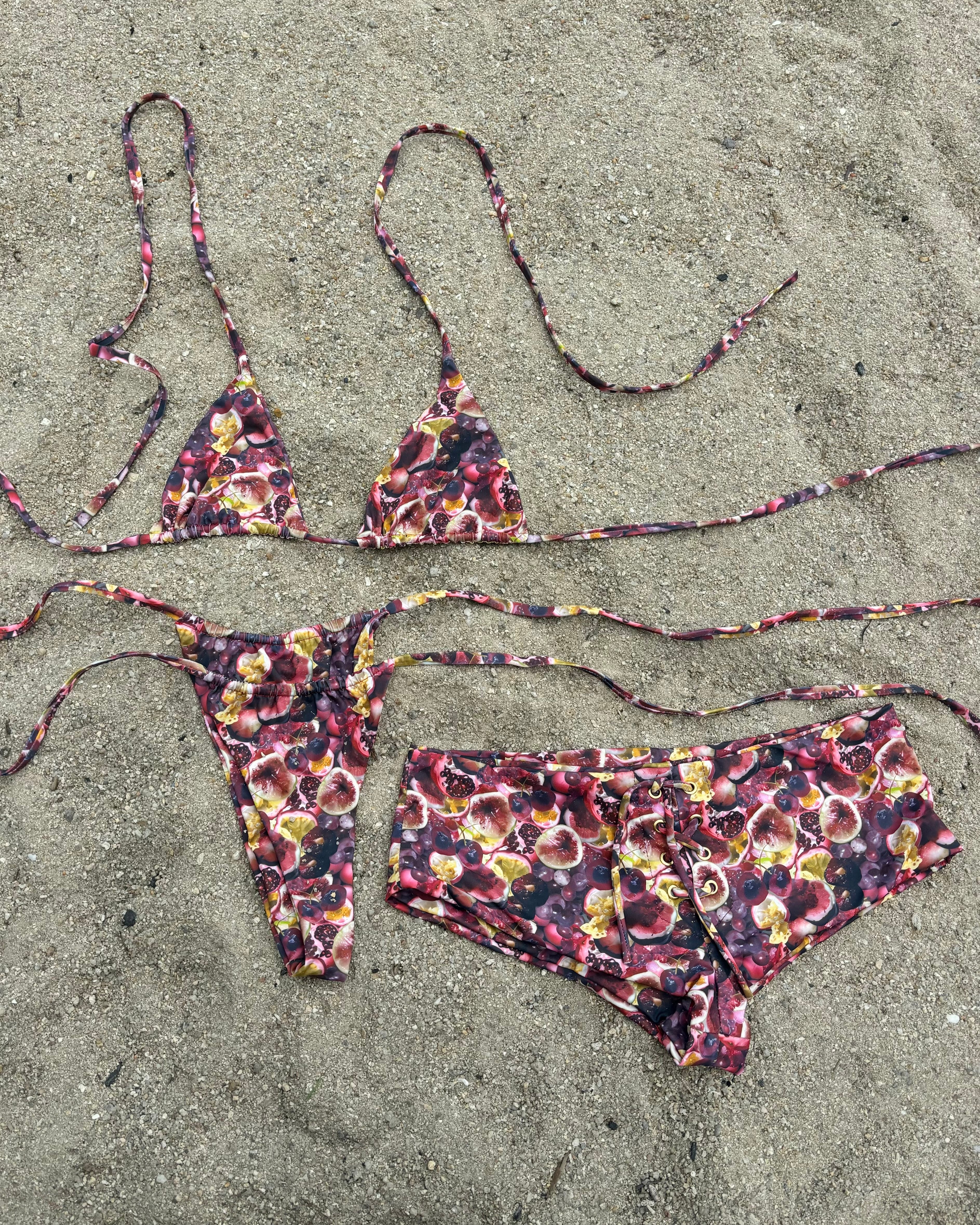 Triangle Swim Top Grape