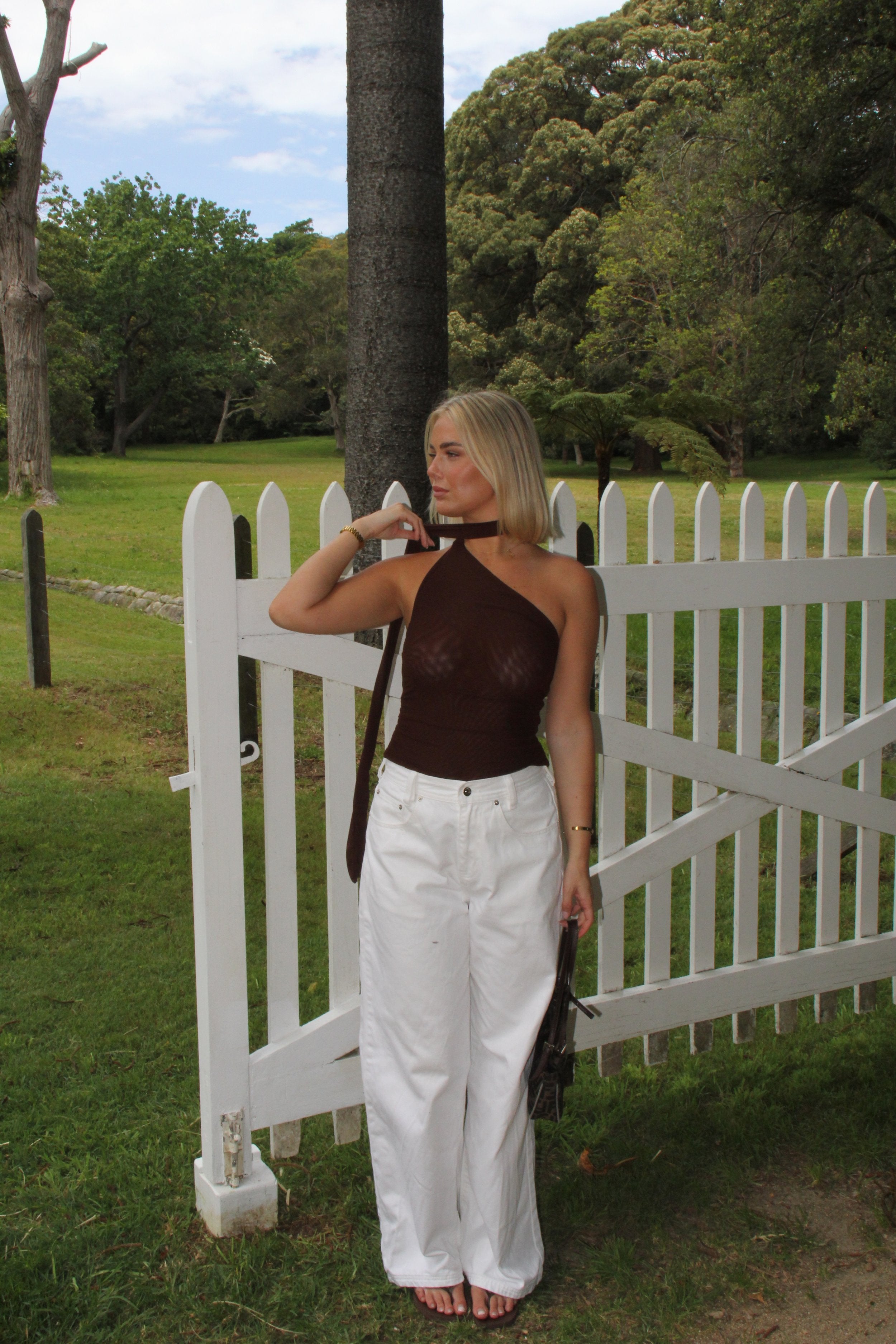 Karla Top in Choc