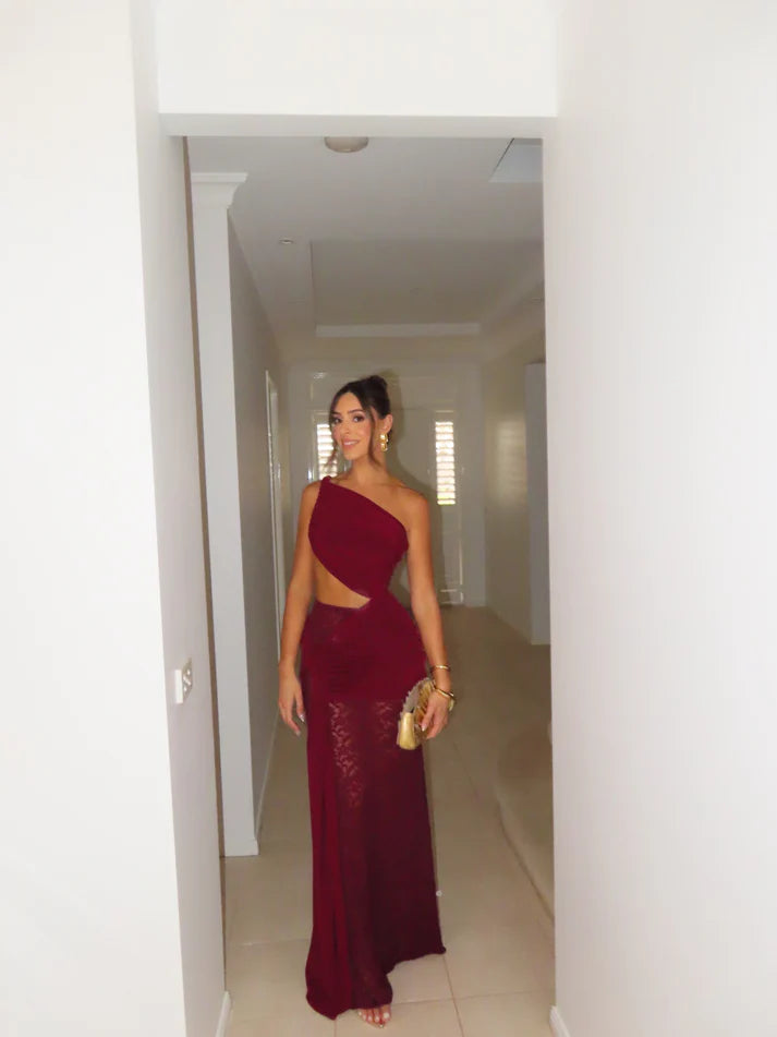 Paradiso Lace Maxi Dress in Shiraz