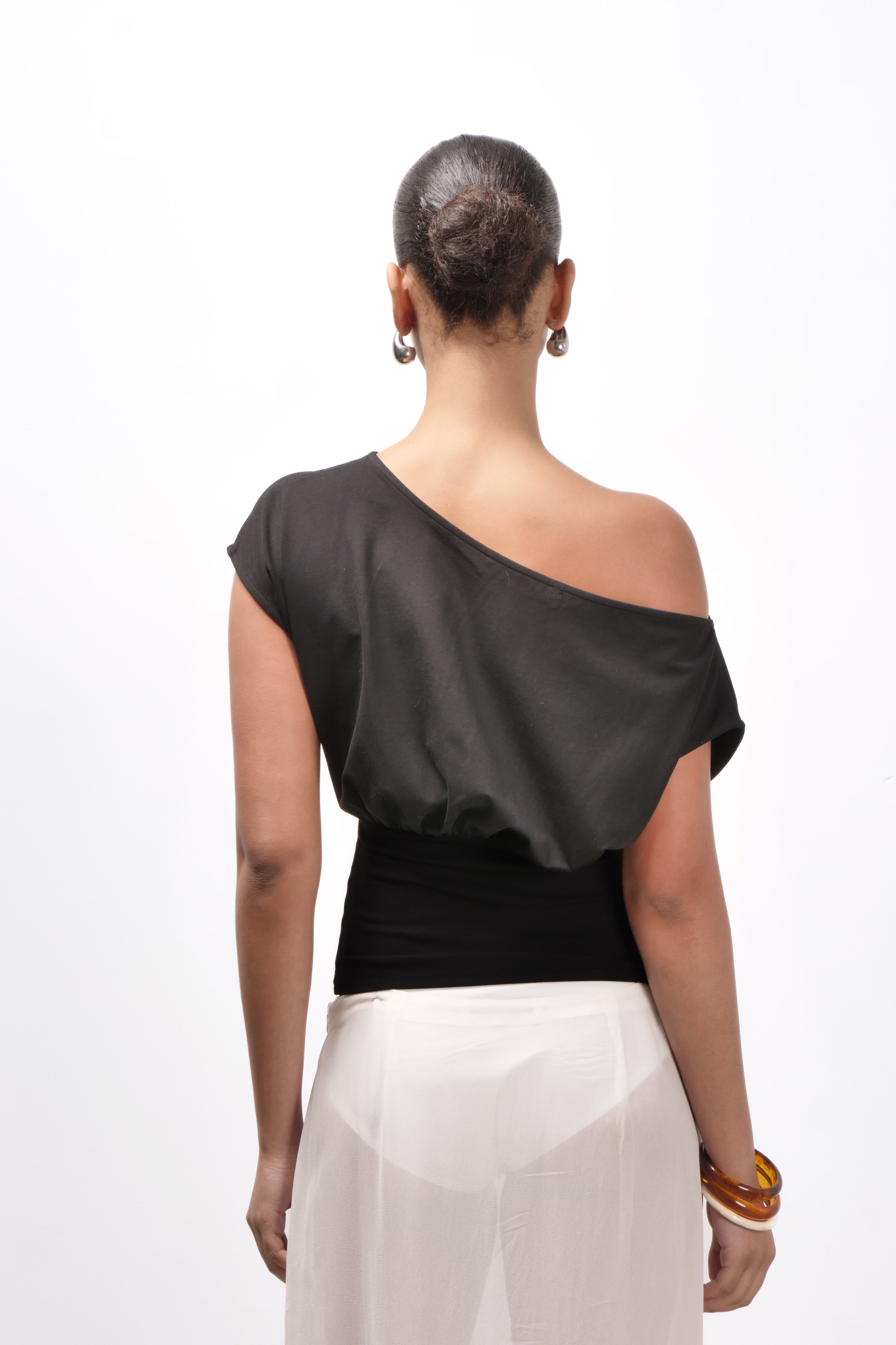 Mara Ruched Top Midnight