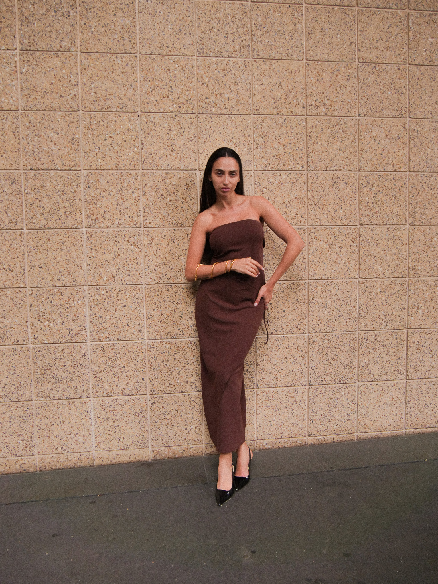 Odette Dress Chestnut