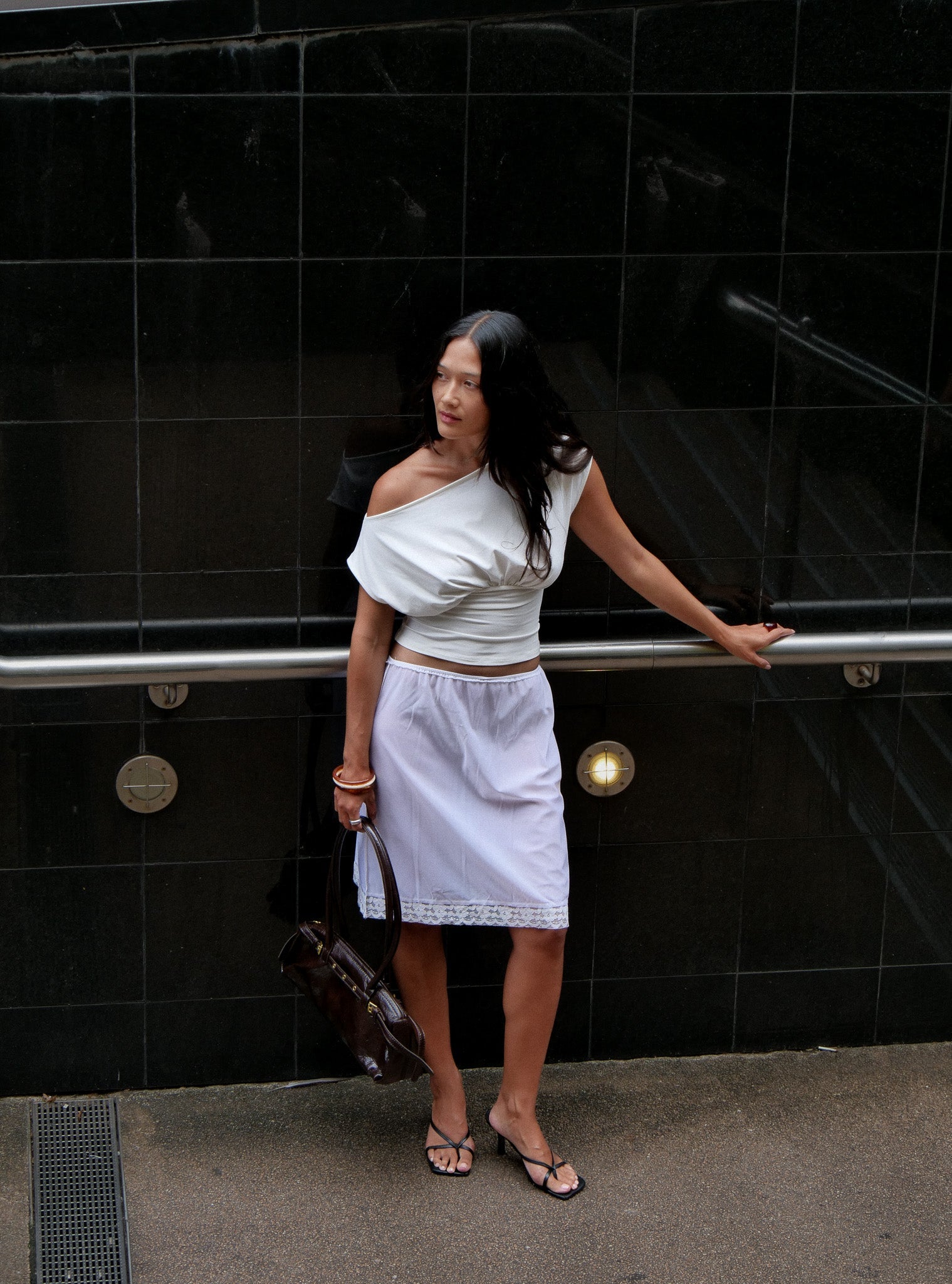 Mara Ruched Top Milk
