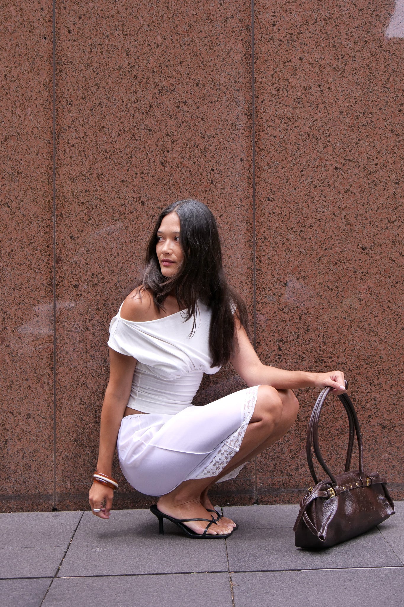 Mara Ruched Top Milk