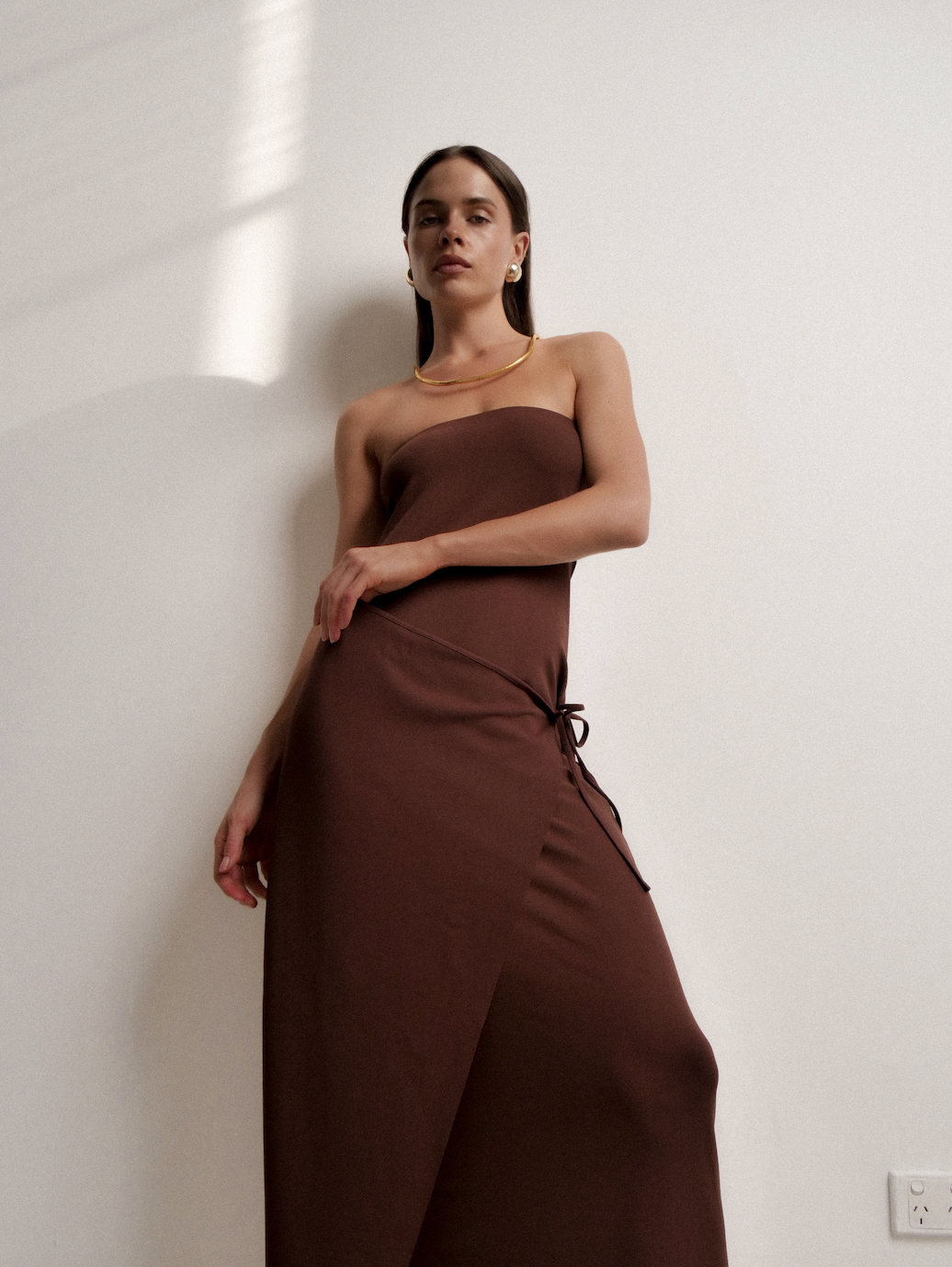 Odette Dress Chestnut