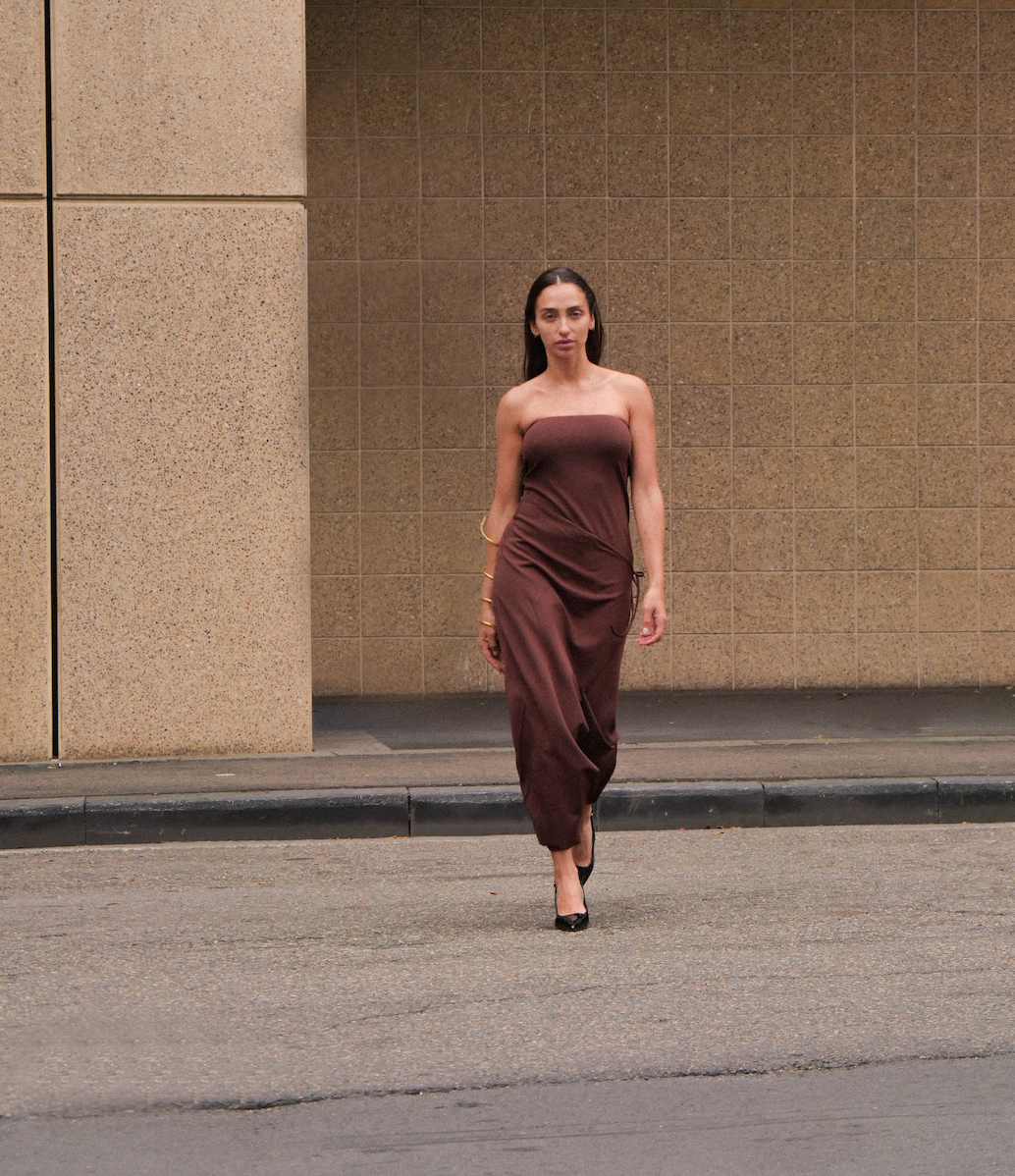 Odette Dress Chestnut