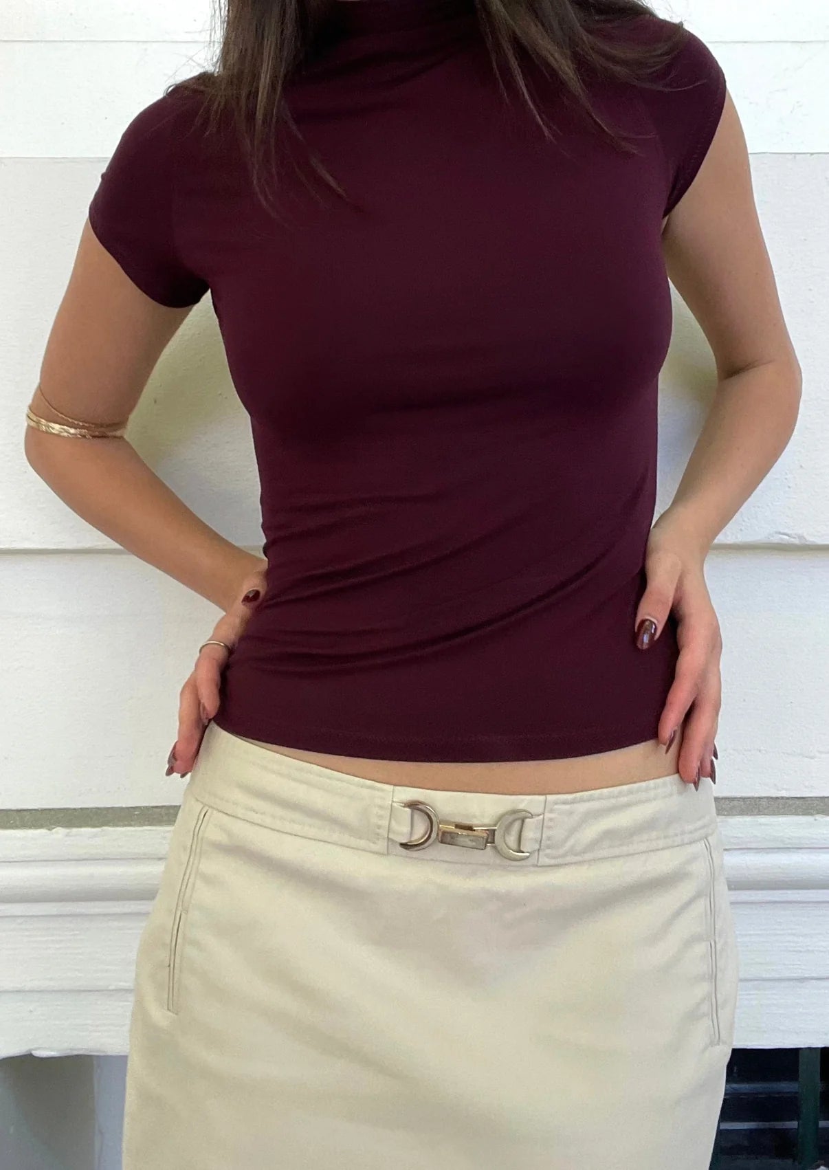 DAHLIA TEE - WINE