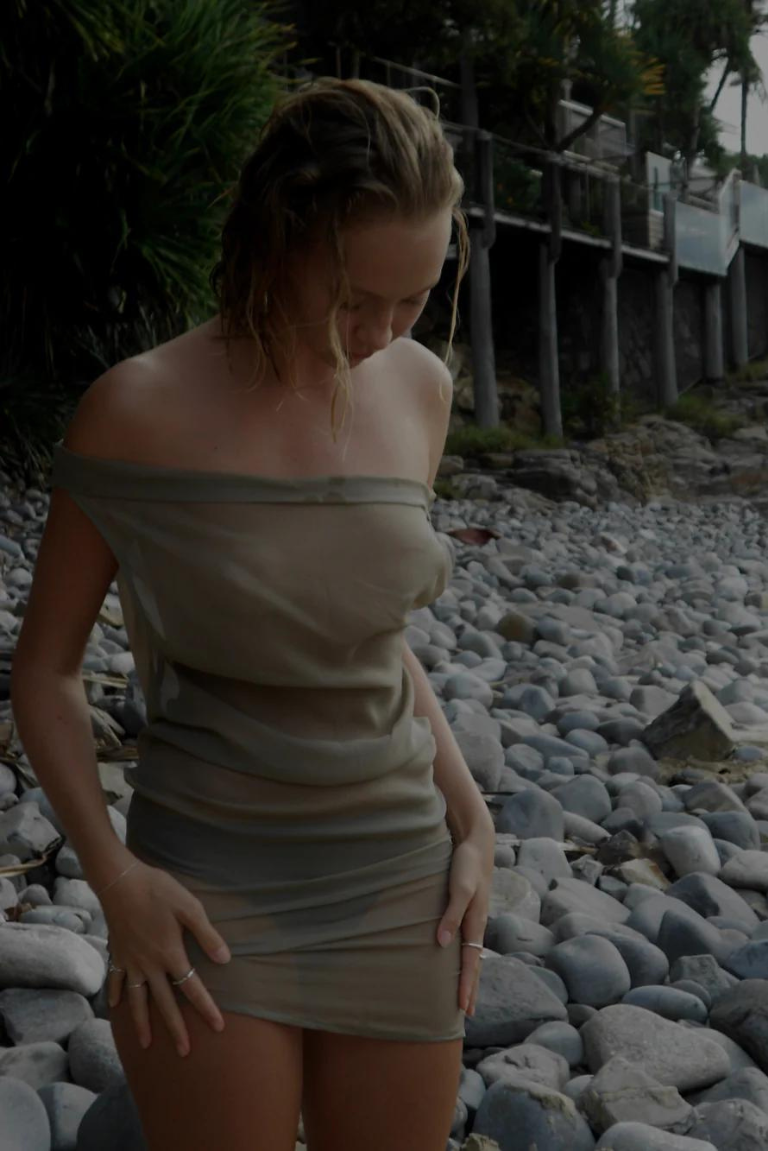 Dukan Dress in Taupe