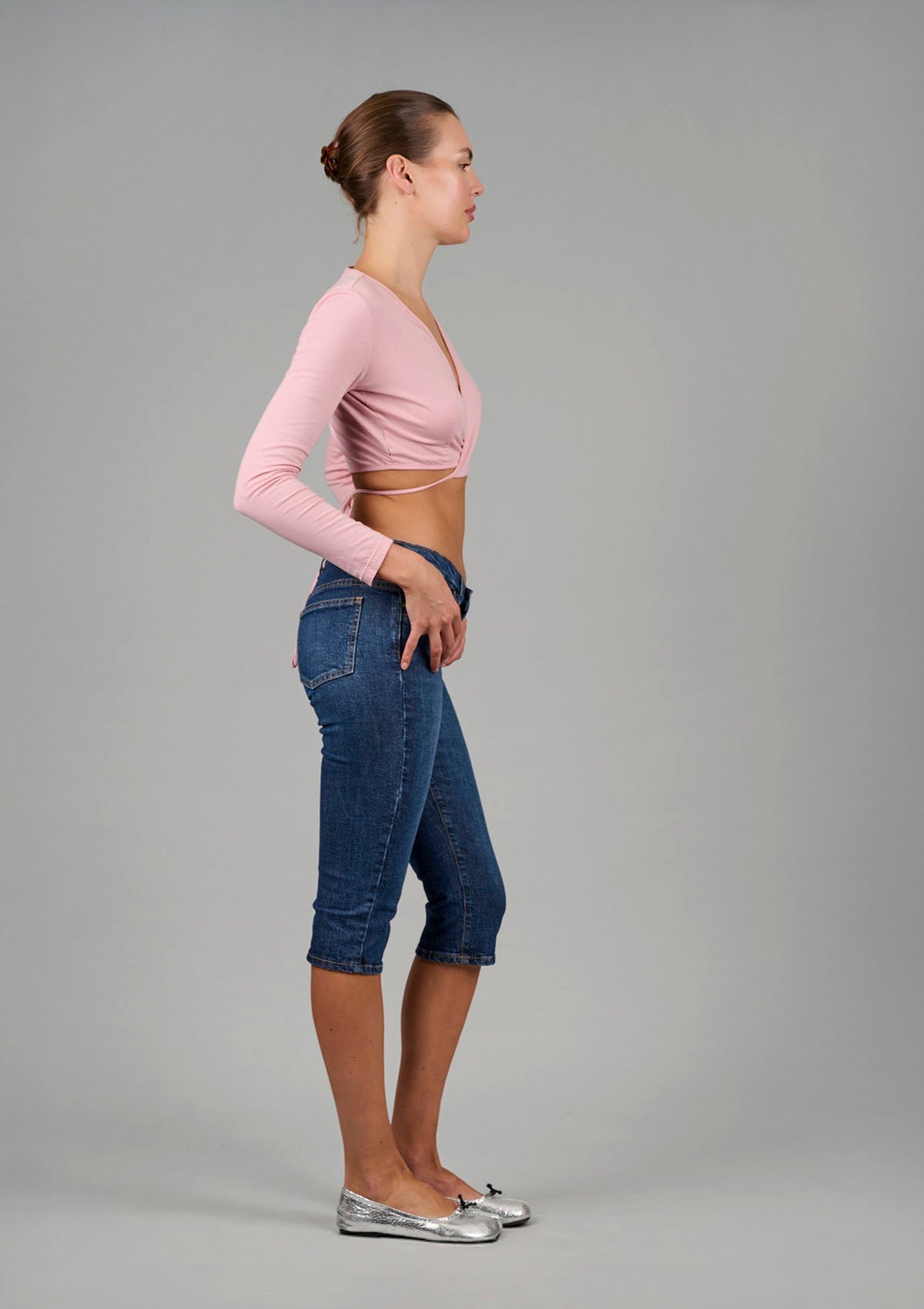 Little Gath’ Capri Jean - Dark Vintage Blue
