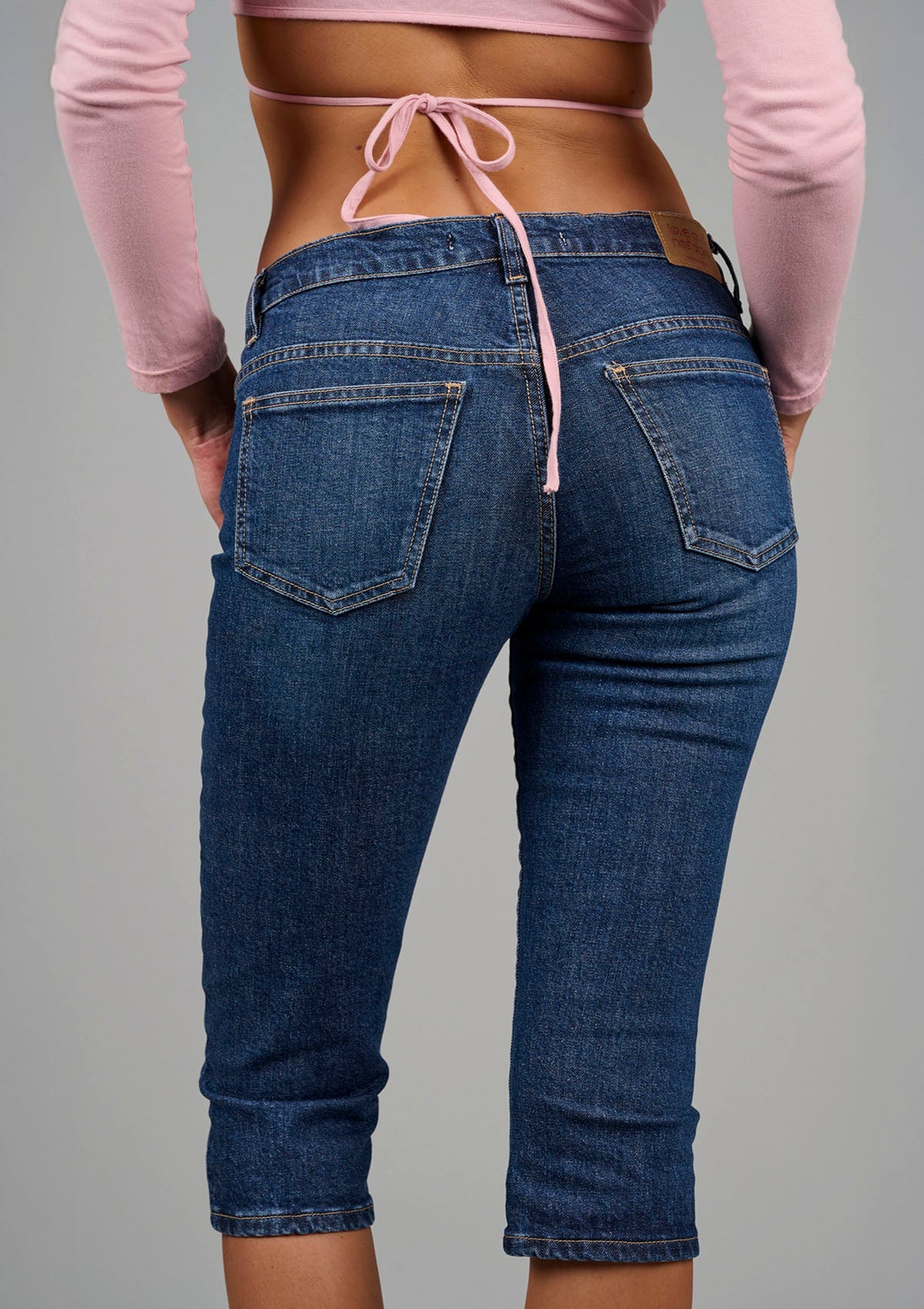 Little Gath’ Capri Jean - Dark Vintage Blue