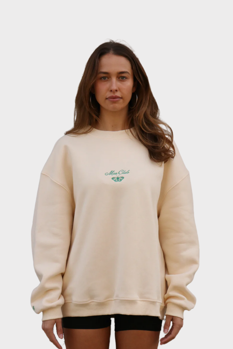 Butterfly Sweatshirt in Cream