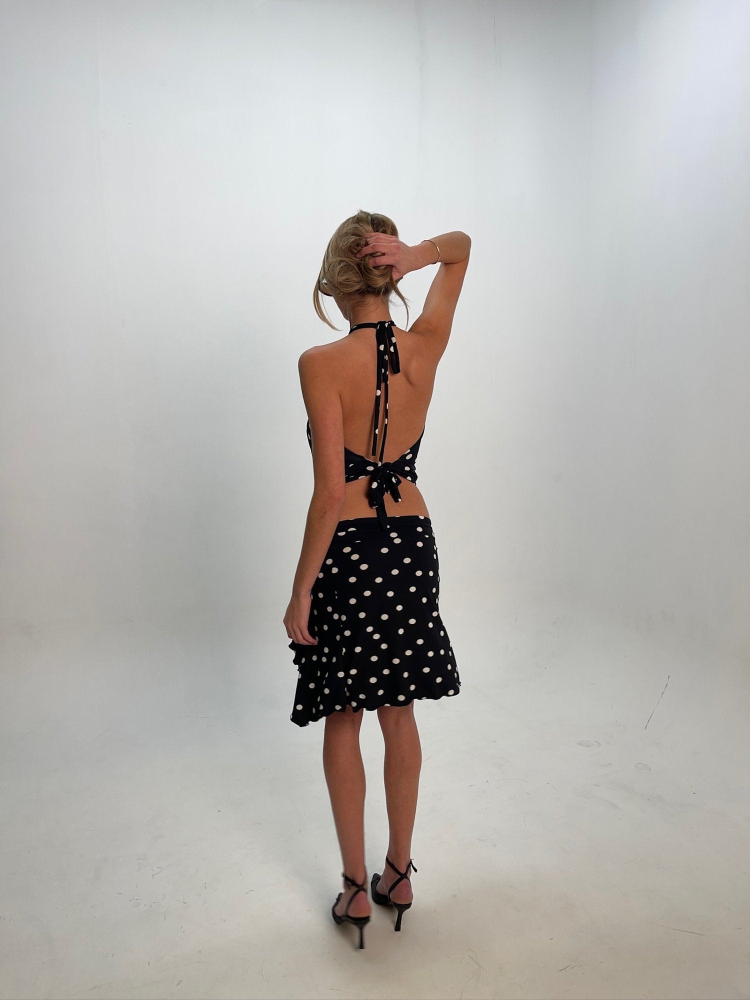 Pia Scoop Top in Polka Dot