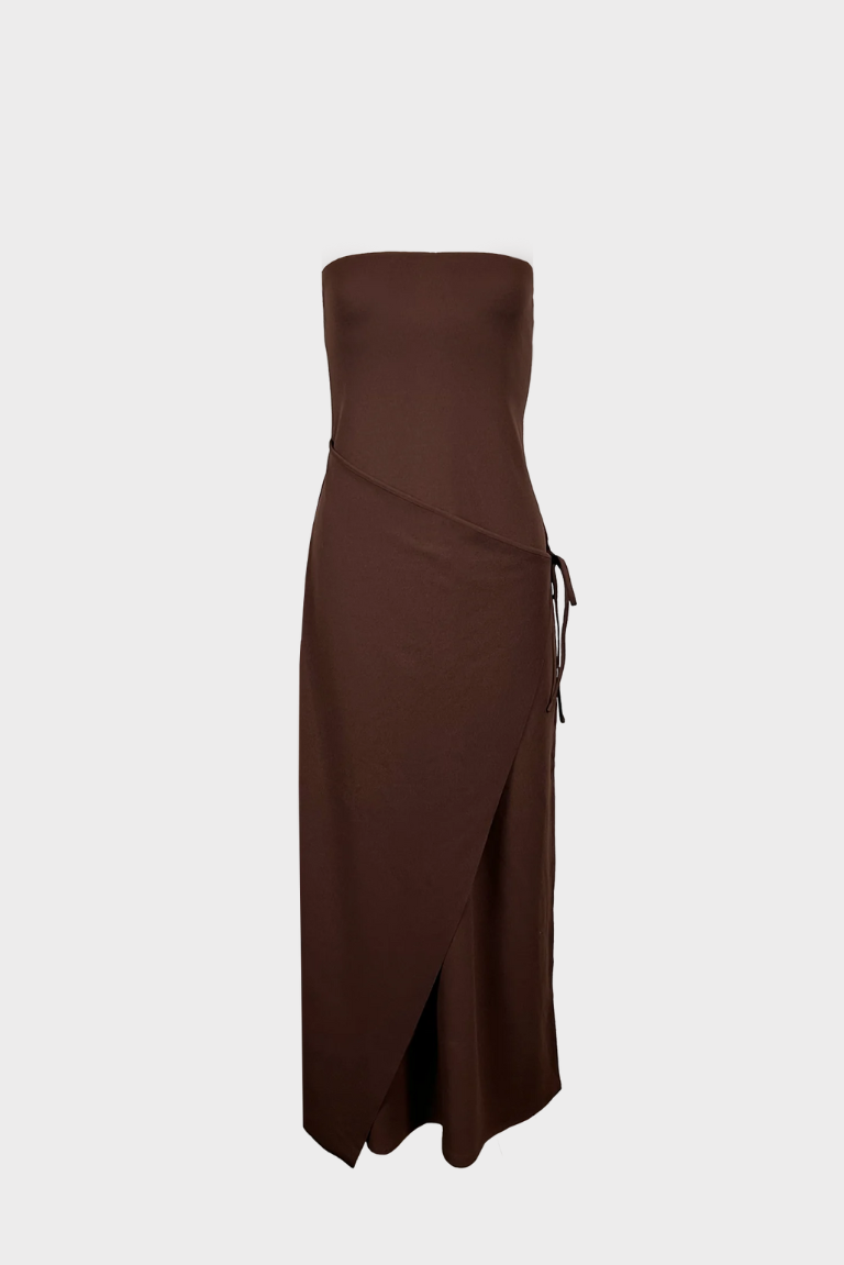 Odette Dress in Chestnut