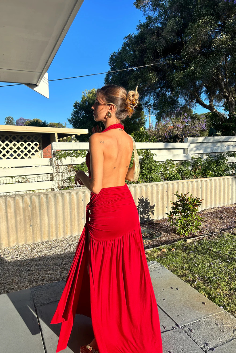 Dakota Dress in Flame