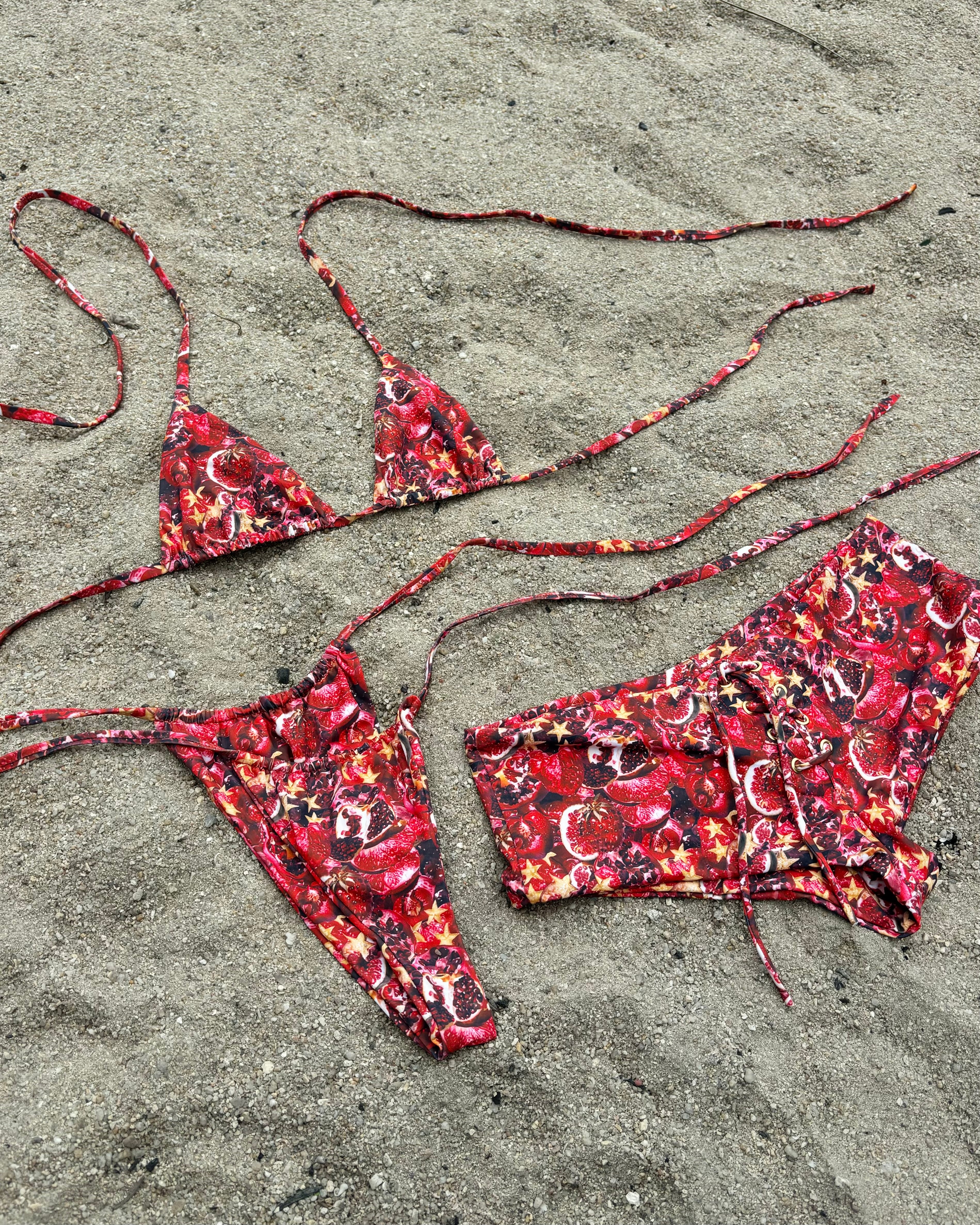 Cheeky Swim Bottom Pomegranate