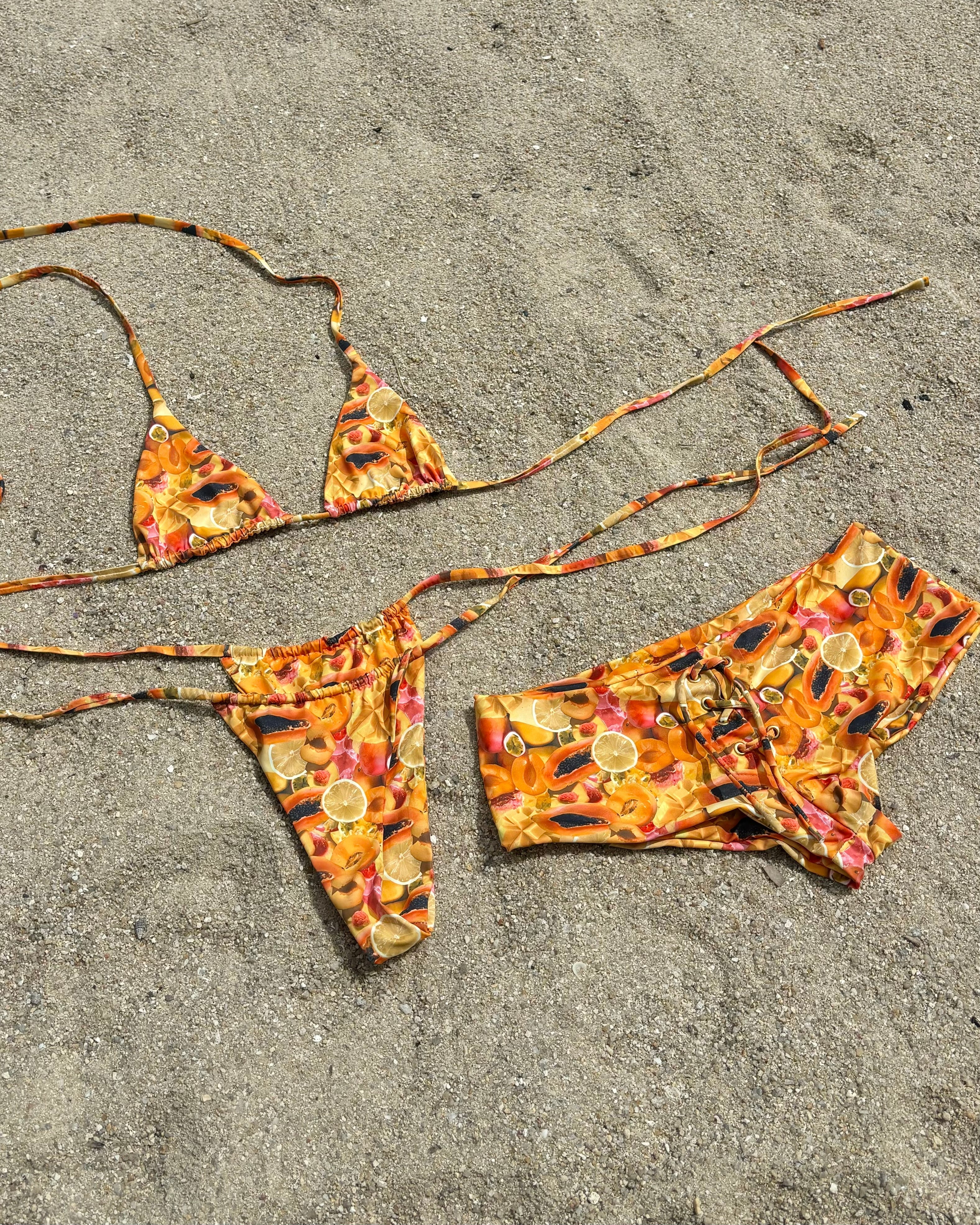 Triangle Swim Top Papaya