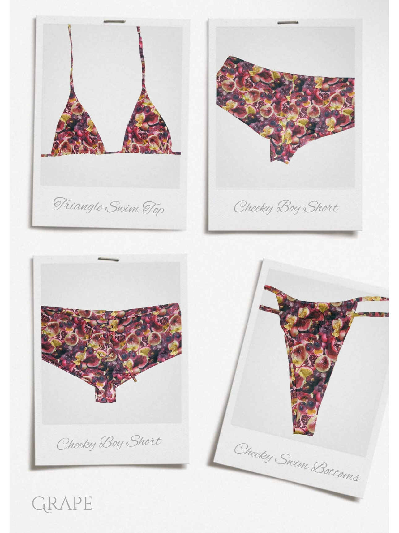 Triangle Swim Top Grape