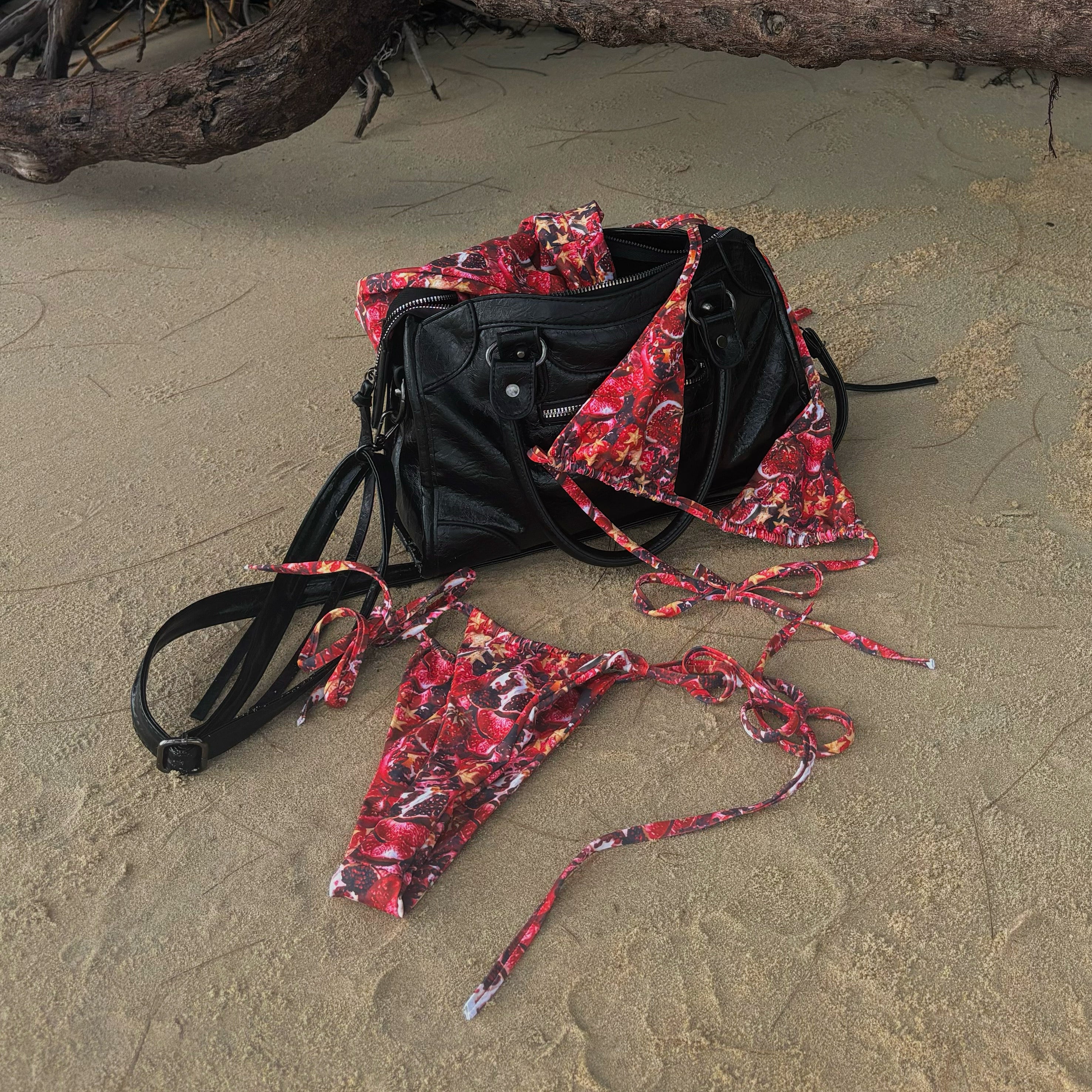 PRE ORDER - Cheeky Swim Bottom Pomegranate
