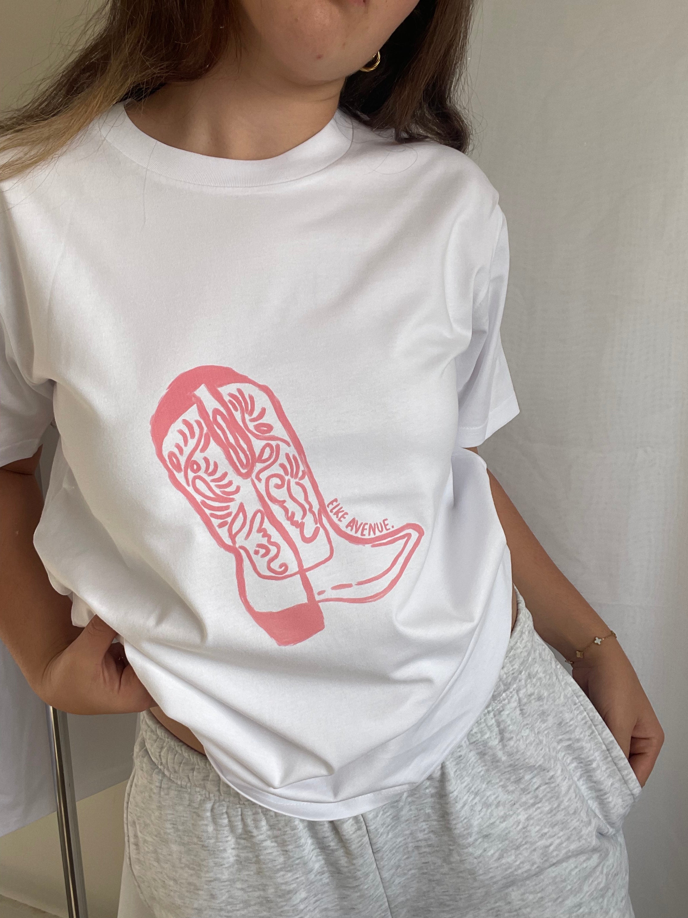 Cowboy Boot Oversized Tee