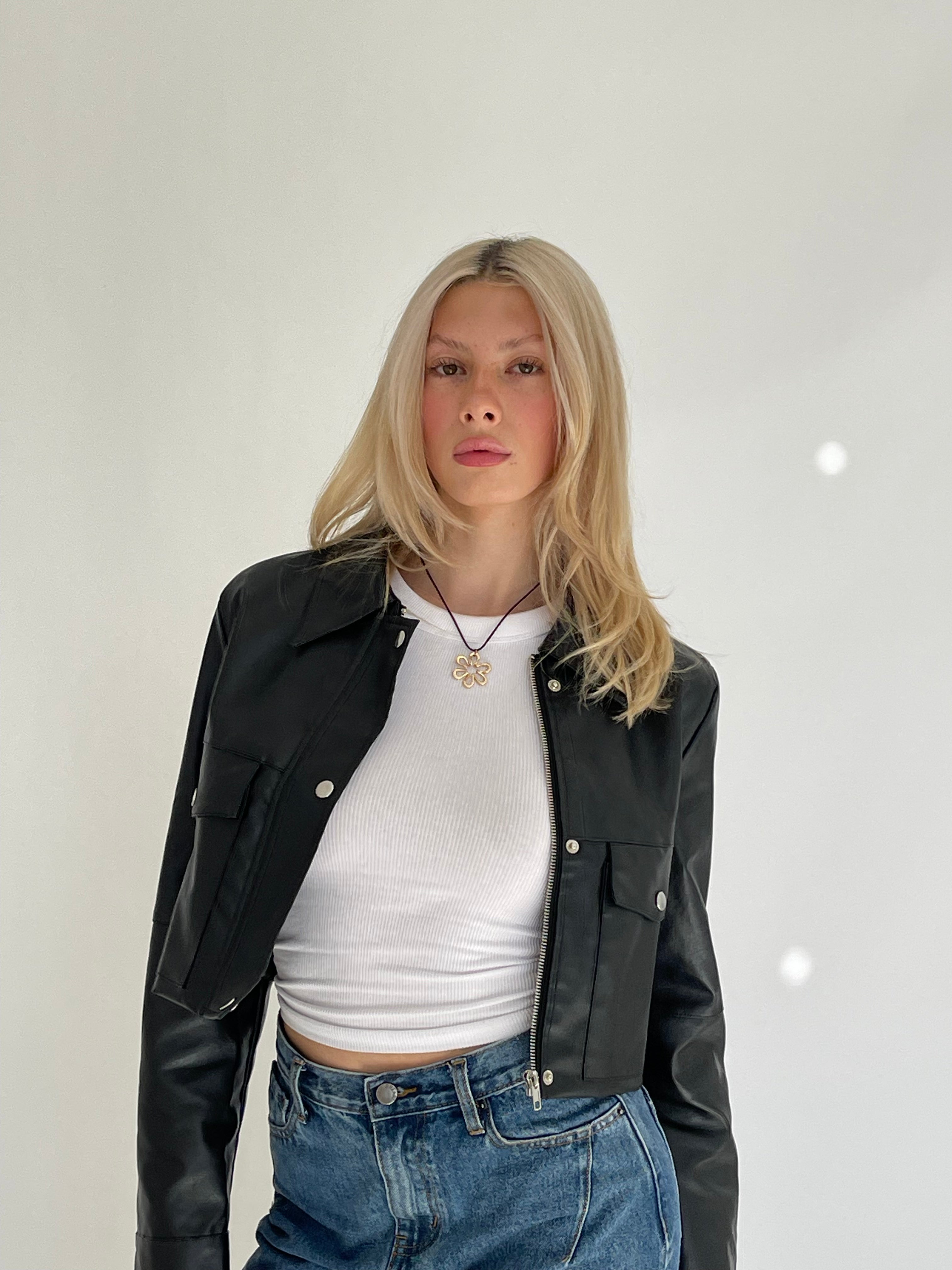 Jocelyn Faux Leather Jacket