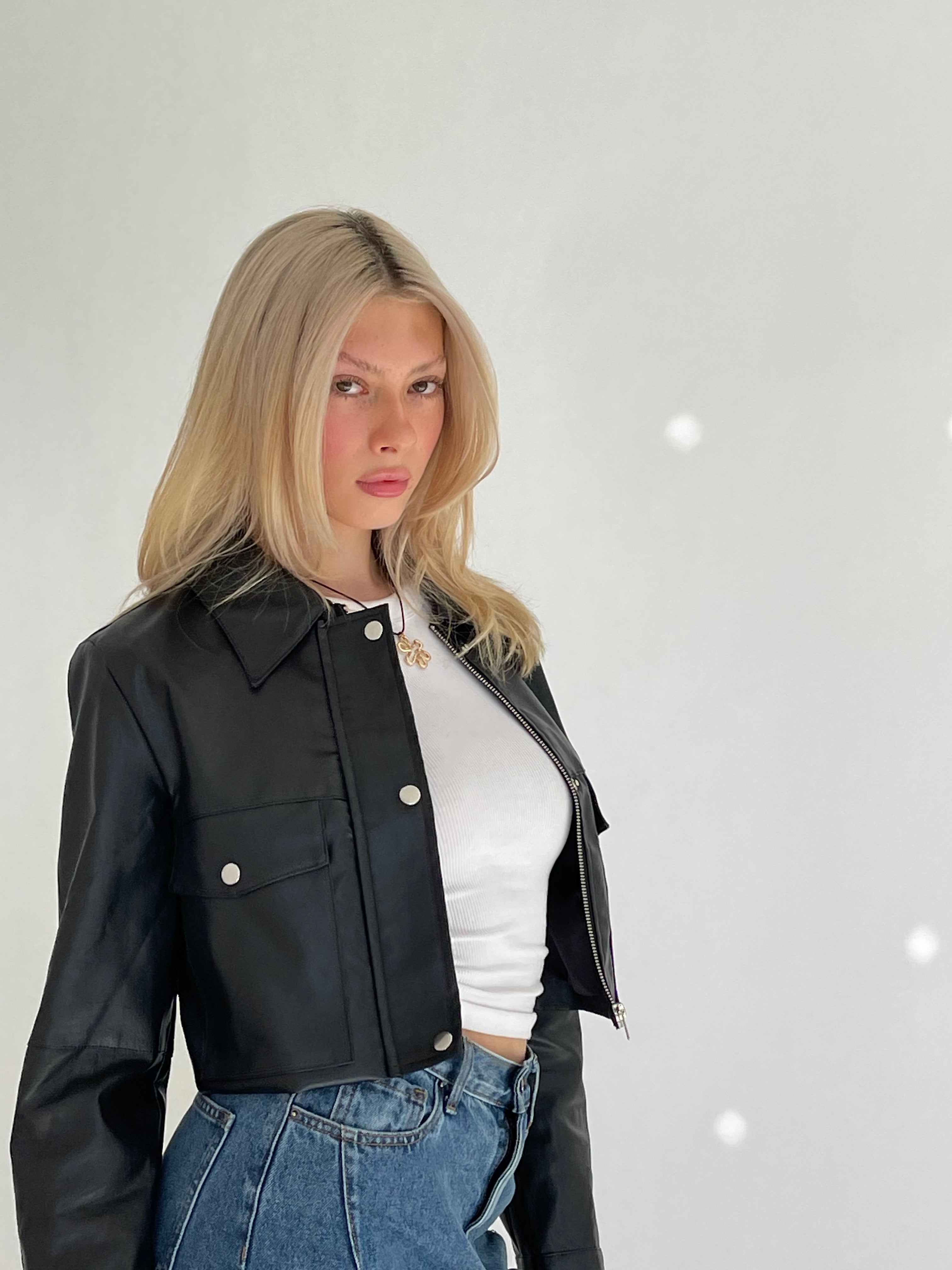 Jocelyn Faux Leather Jacket