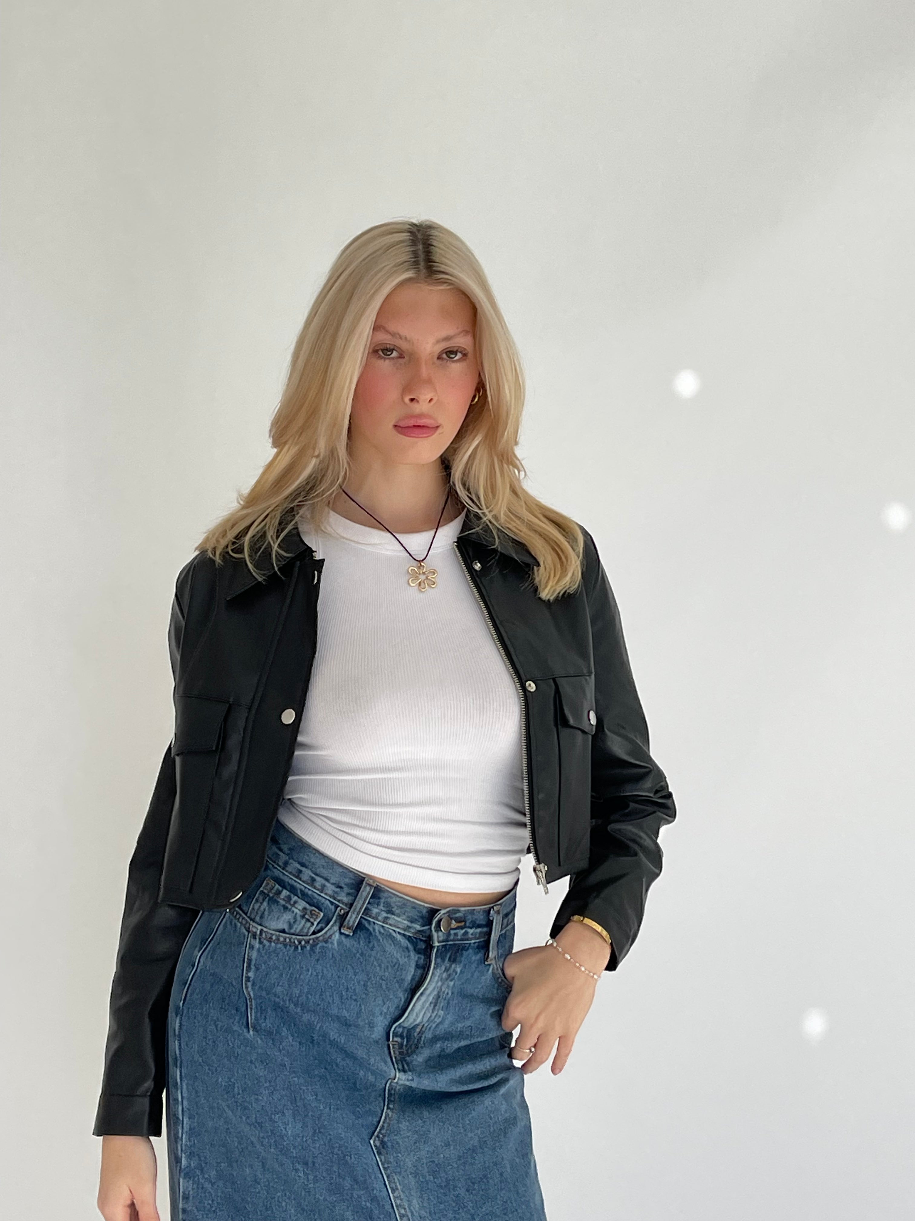 Jocelyn Faux Leather Jacket