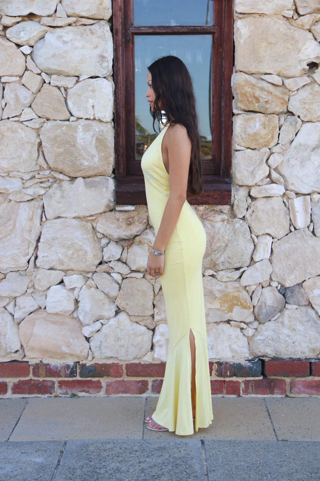 Maya Maxi Dress in Limoncello