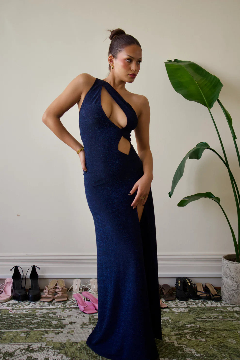 Isola Dress in Navy