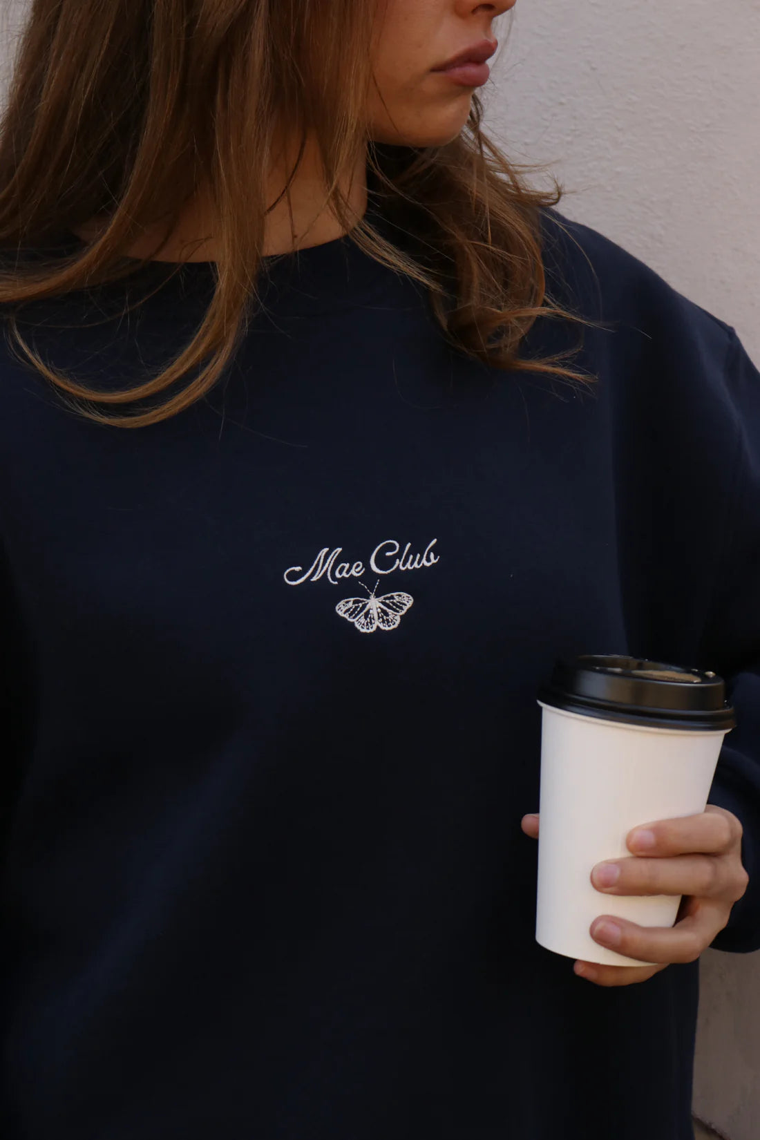 Butterfly Sweatshirt in Navy