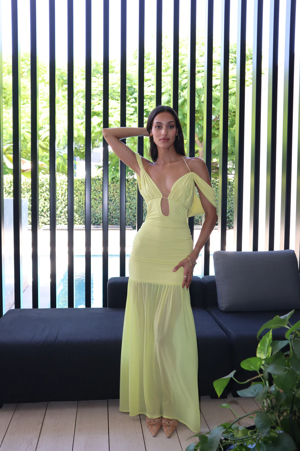 Lenoa dress in Lemon