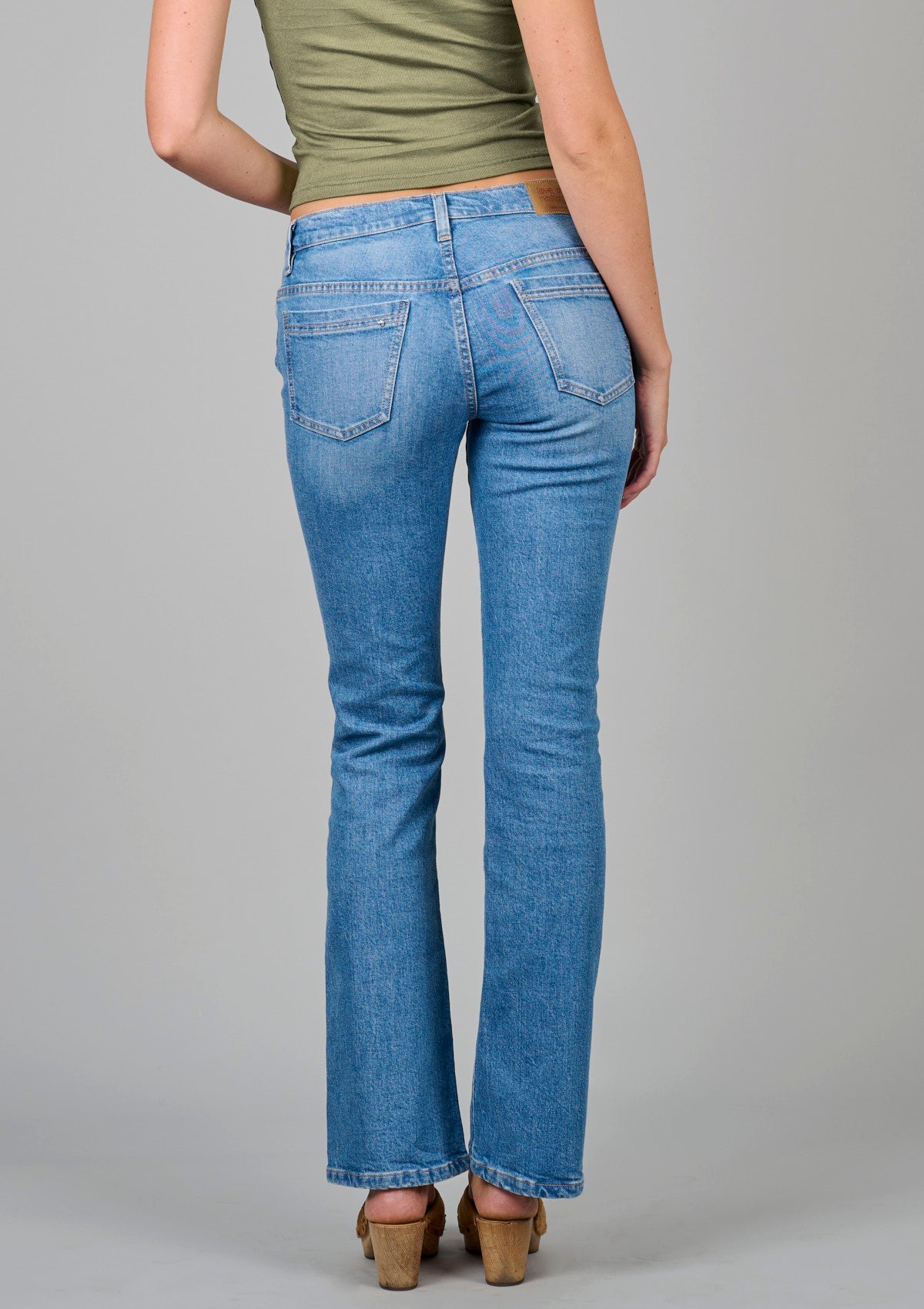‘Killer’ Low Rise Bootcut Jean - Pale Vintage Blue