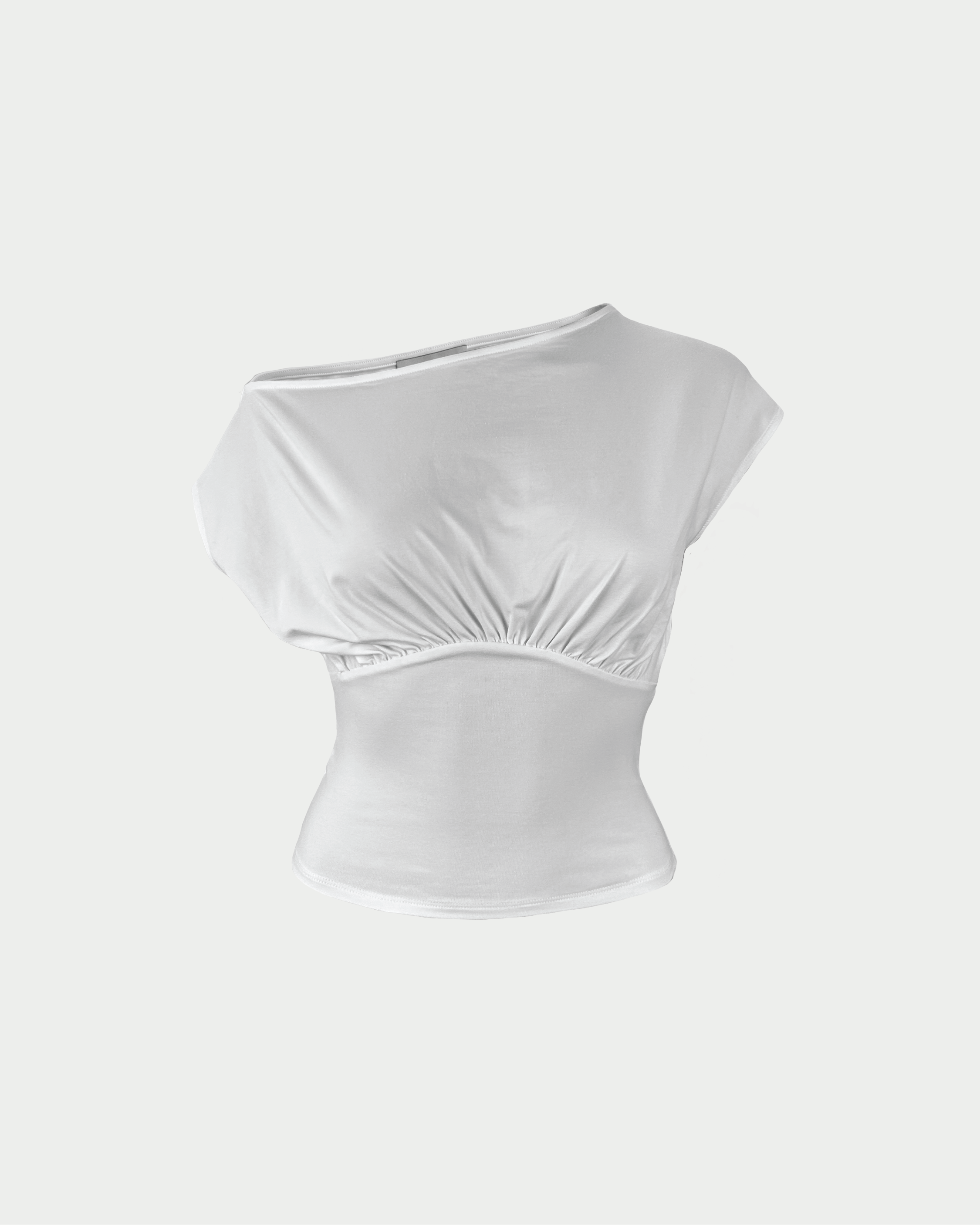 Mara Ruched Top Milk