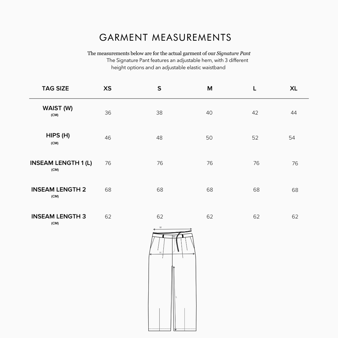 Signature Adjustable Pant Onyx